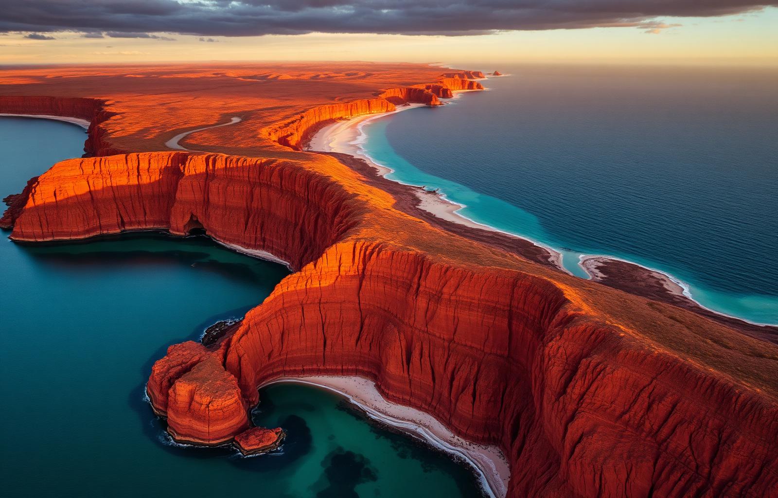 Aerial view of the Kimberley coastline